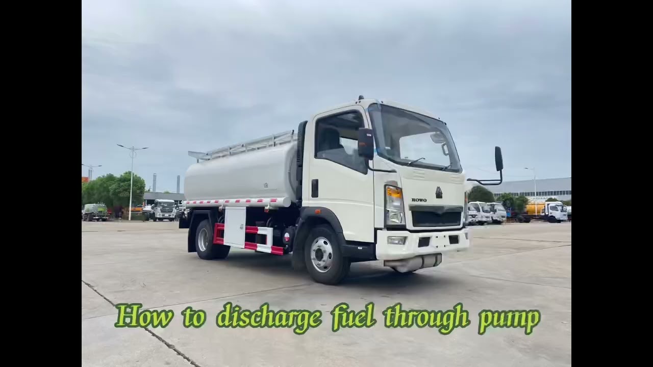 How to discharge fuel by dispensing truck
