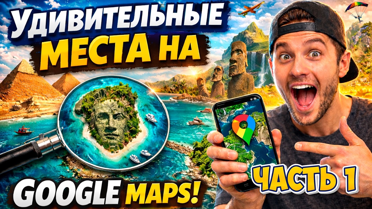 Удивительные места на Google Maps! | Ролики Февралёва