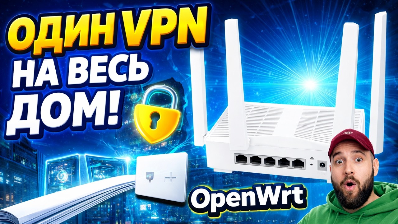 Один VPN на весь дом: Cudy WR3000E + OpenWrt + Podkop