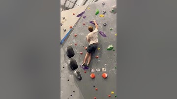 Super Fun Purple V4 Boulder Problem!