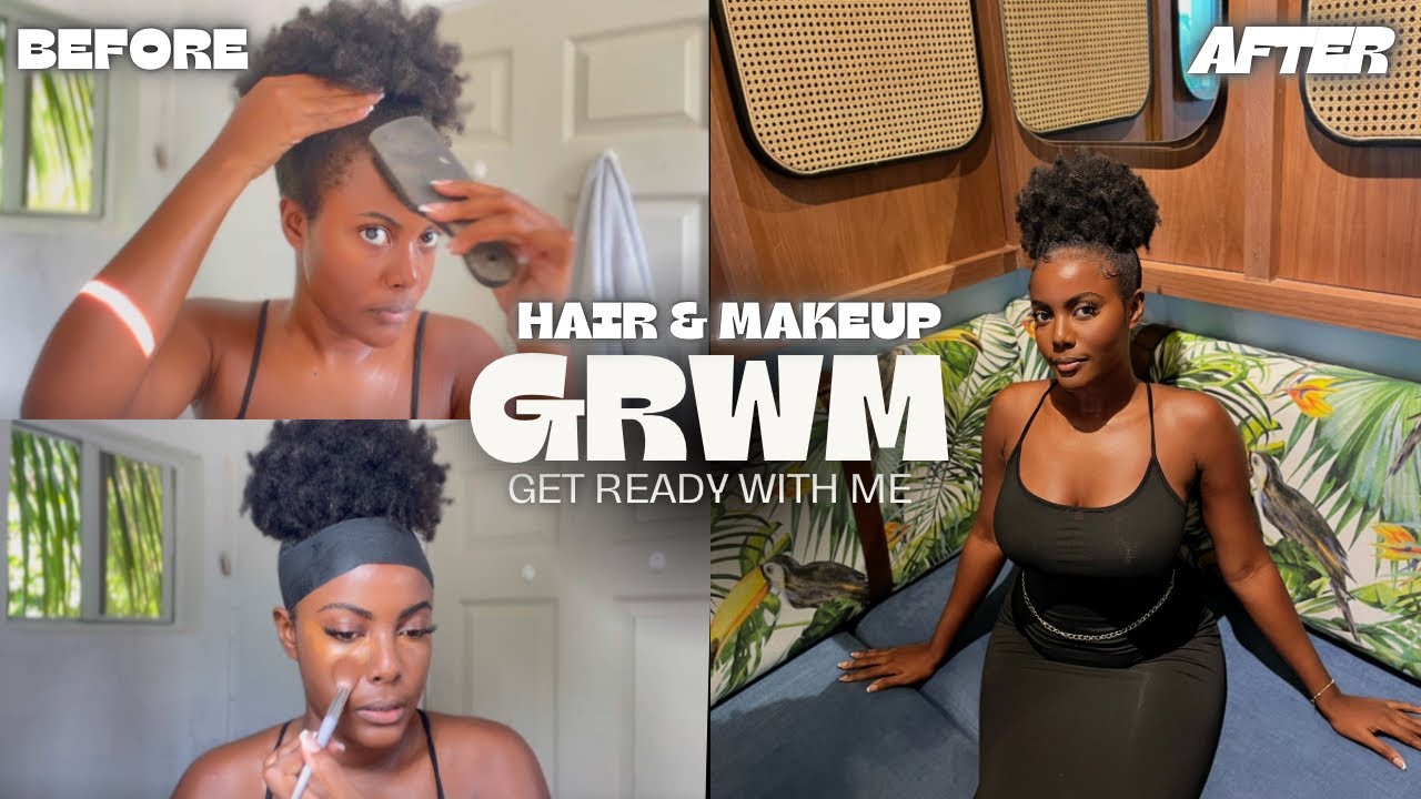 Hair & Makeup GRWM 🤍🫧 || Get ready with me - YouTube