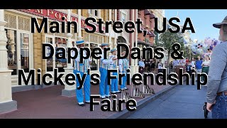 Main Street, USA | Feb. 2025 | Dapper Dans | Mickeys Magical Friendship Faire @WishUponAMouse