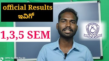 Osmania University Official Results links ఇవిగో