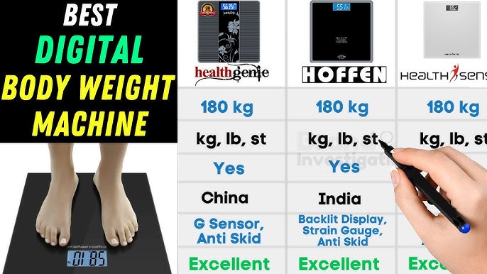 Nutri Fit Digital Body Weight Bathroom Scale BMI Accurate Weight Measurements Scale Large Backlight Display and Step-On Technology 400 Pounds