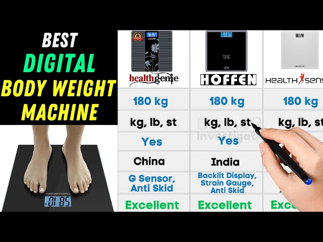 Best Digital Body Weight Machine Brand 2023 ⚡ Body Weight Machine for Home  on  India 