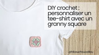 Diy Crochet Customiser Un Tee-Shirt Avec Un Granny Square