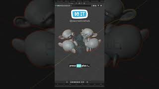 Blender Beginner Tip – Edit Multiple Objects Instantly #blender #viral #shorts