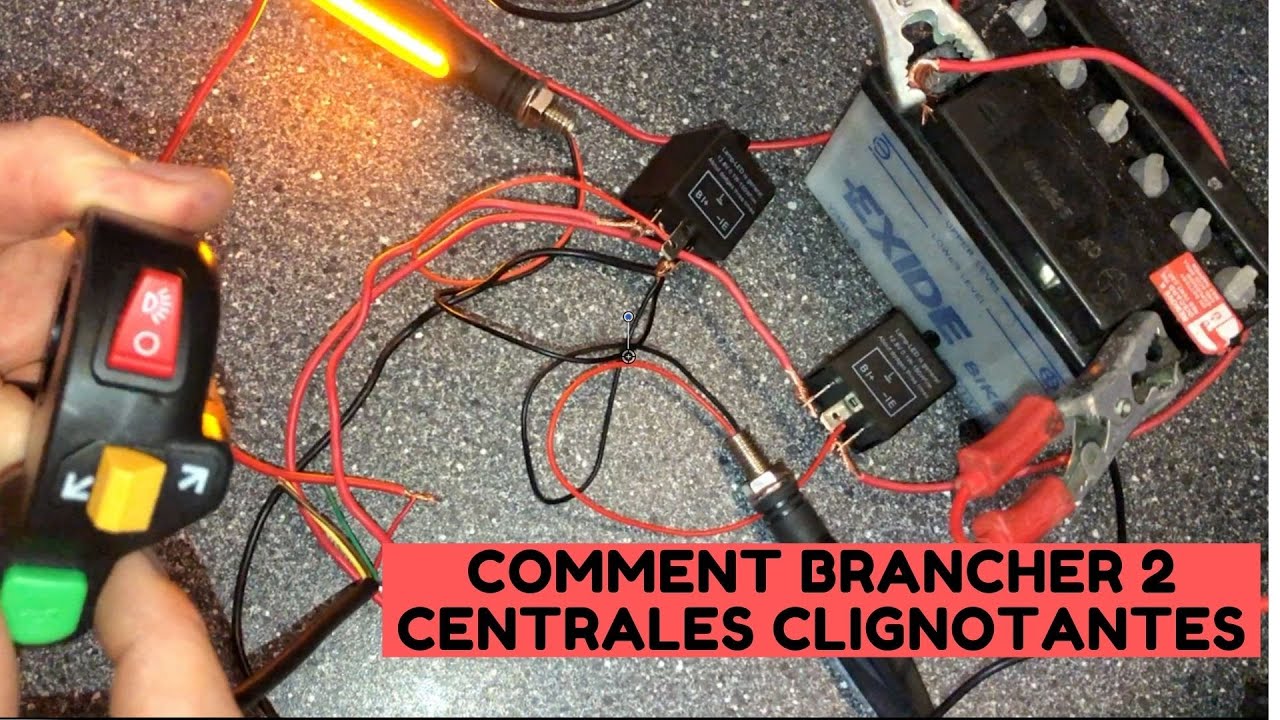 Relais Clignotant LED Moto Réglable Centrale Clignotante 12v Scooter Quad