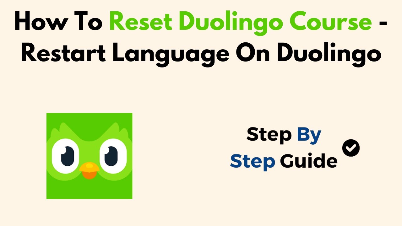 How To Reset Duolingo Course Restart Language On Duolingo YouTube