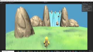 Studio Ghibli real-time grass and water simulation via custom shader in Unity