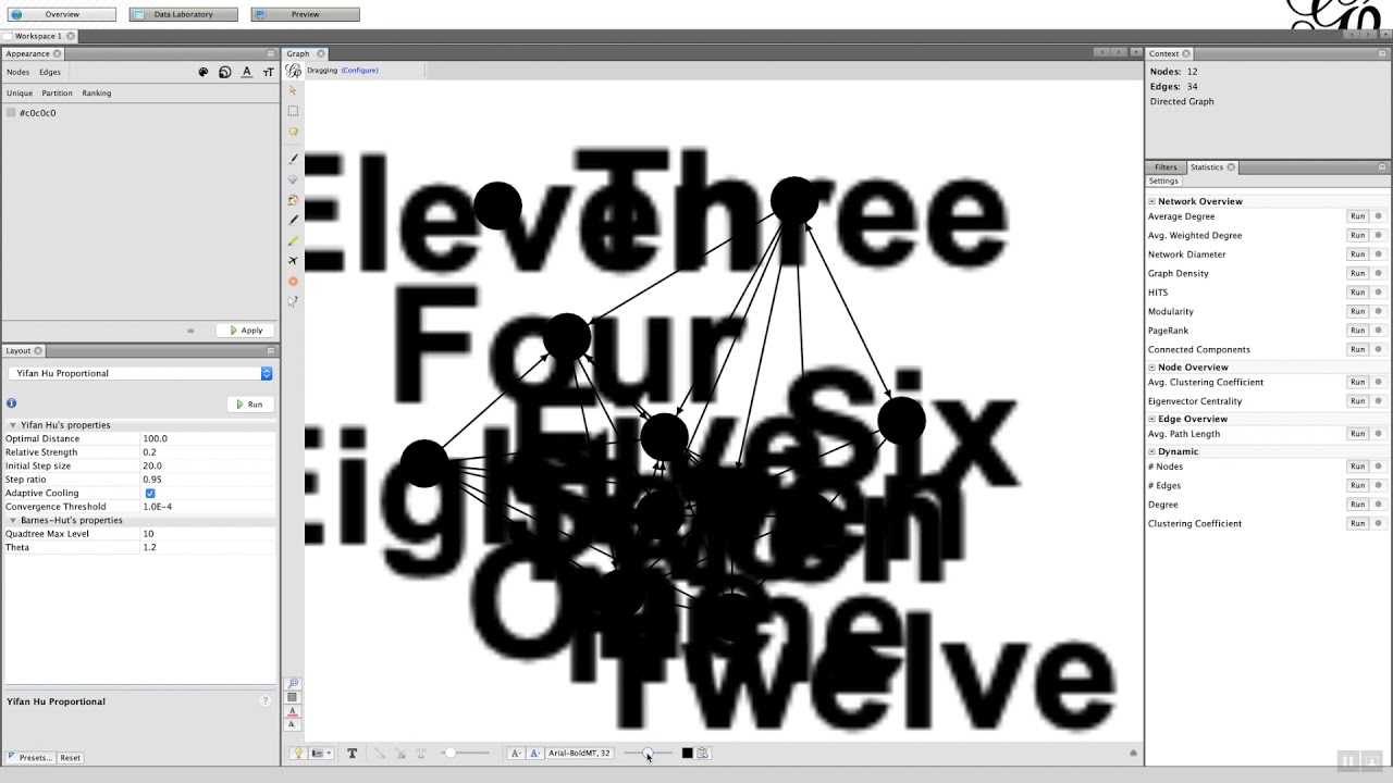 Gephi Appearance Part 2 of 4 - YouTube