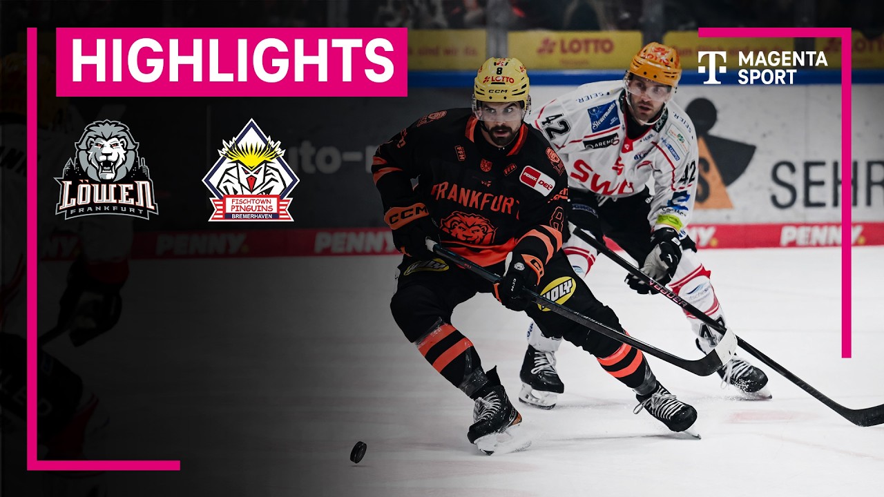 Löwen Frankfurt - Pinguins Bremerhaven | PENNY DEL | MAGENTA SPORT