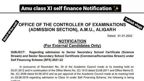 Amu self finance form 2021-22 || Class XI || form kese fill karein?? || watch till the end ||