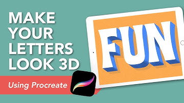 Create 3D Letters in Procreate