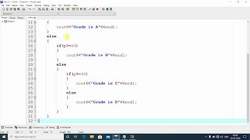 Grading system of subject marks using C++ (Example of if-else and else if statement) | (Tutorial -7)