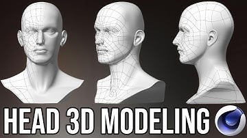 Full Character 3D MODELING  Part 1 : HEAD BASE MESH 🎨 | CINEMA 4D