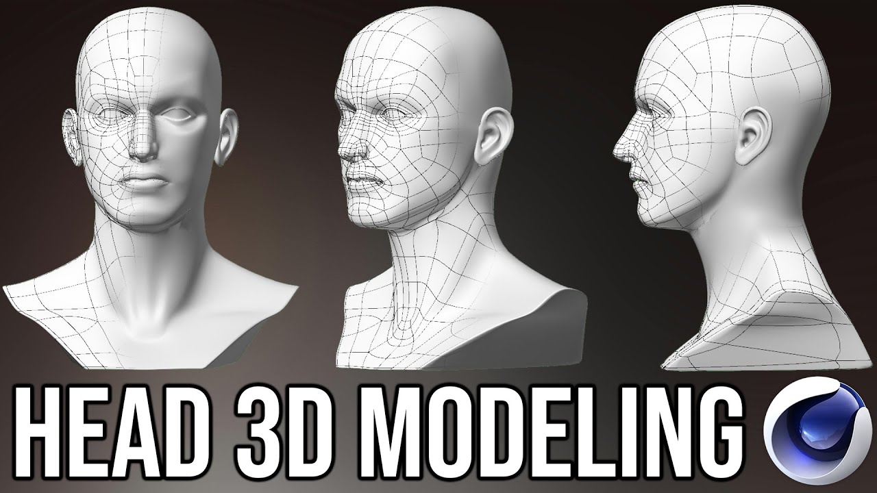 Full Character 3D MODELING Part 1 : HEAD BASE MESH 🎨 | CINEMA 4D - YouTube