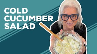 Love & Best Dishes: Cold Cucumber Salad Recipe | Summer Salad Ideas