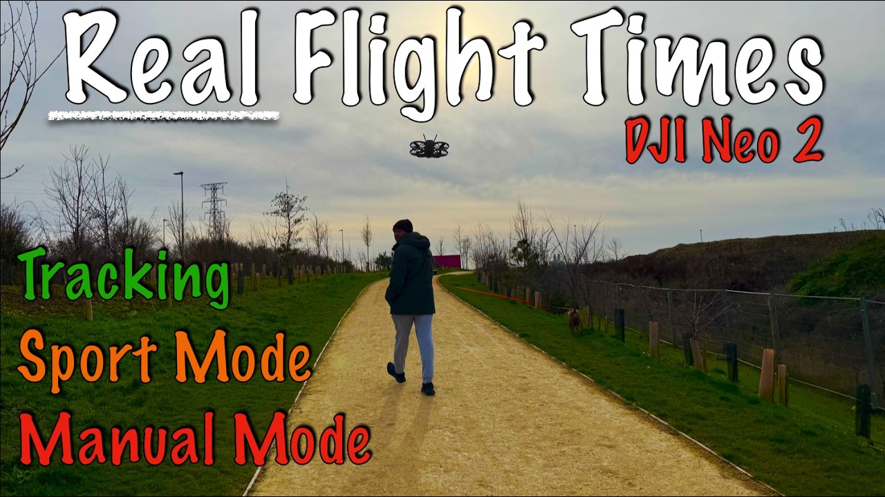 3 батареи, 3 теста, реальное время полета DJI Neo 2!