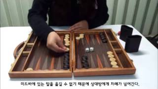 백개먼 게임설명 동영상 backgammon play video screenshot 1