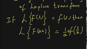 Scaling property of Laplace transform