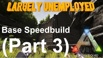 ARK Survival Evolved [Modded] - Hidden Lake Base - Speedbuild Part 3: The Walls!