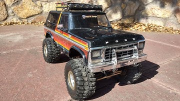 Axial SCX10 III Shocks on Redcat Racing Everest 10 Ford Bronco / Trail Test Run