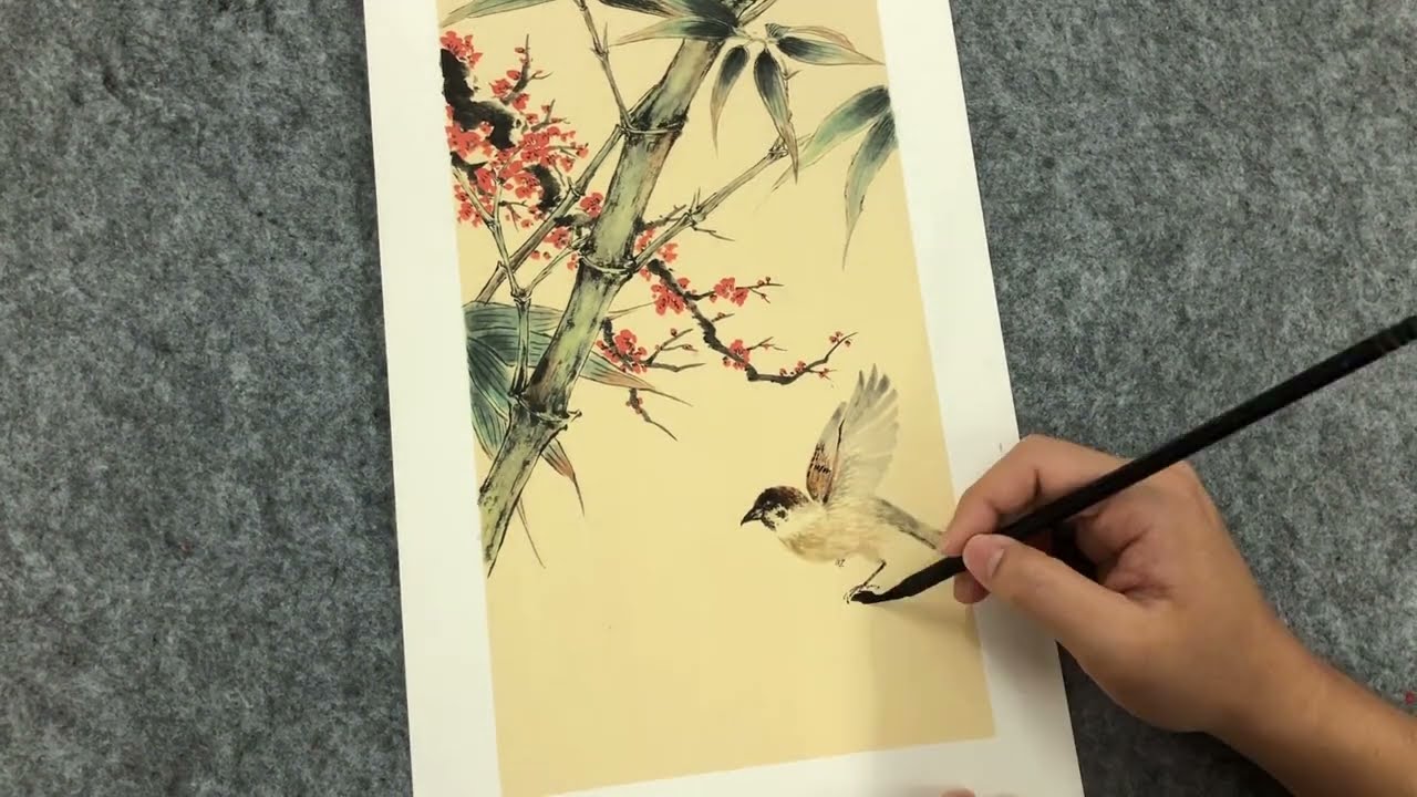 中国画 慈禧太后 群芳献瑞 花鳥図 四尺中堂 小売 掛け軸／防偽仕様