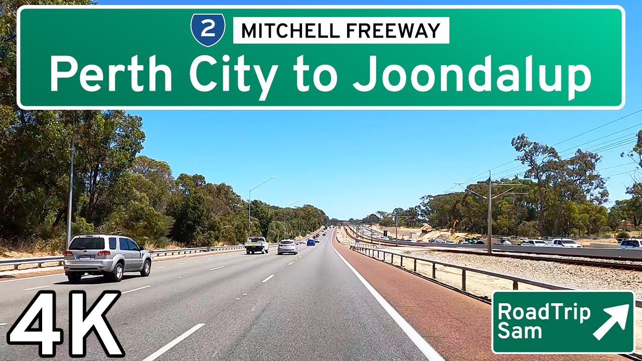 Drive to Joondalup - from Perth City, Western Australia - Ambient Audio / POV
