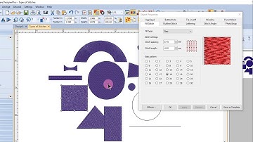 7.02 Master BERNINA Embroidery Software 8 – Stitch Types:  Step Fill