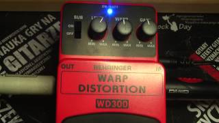 WD300 WD 300 Warp Distortion Behringer guitar effect, guitar effect test review - RockDay