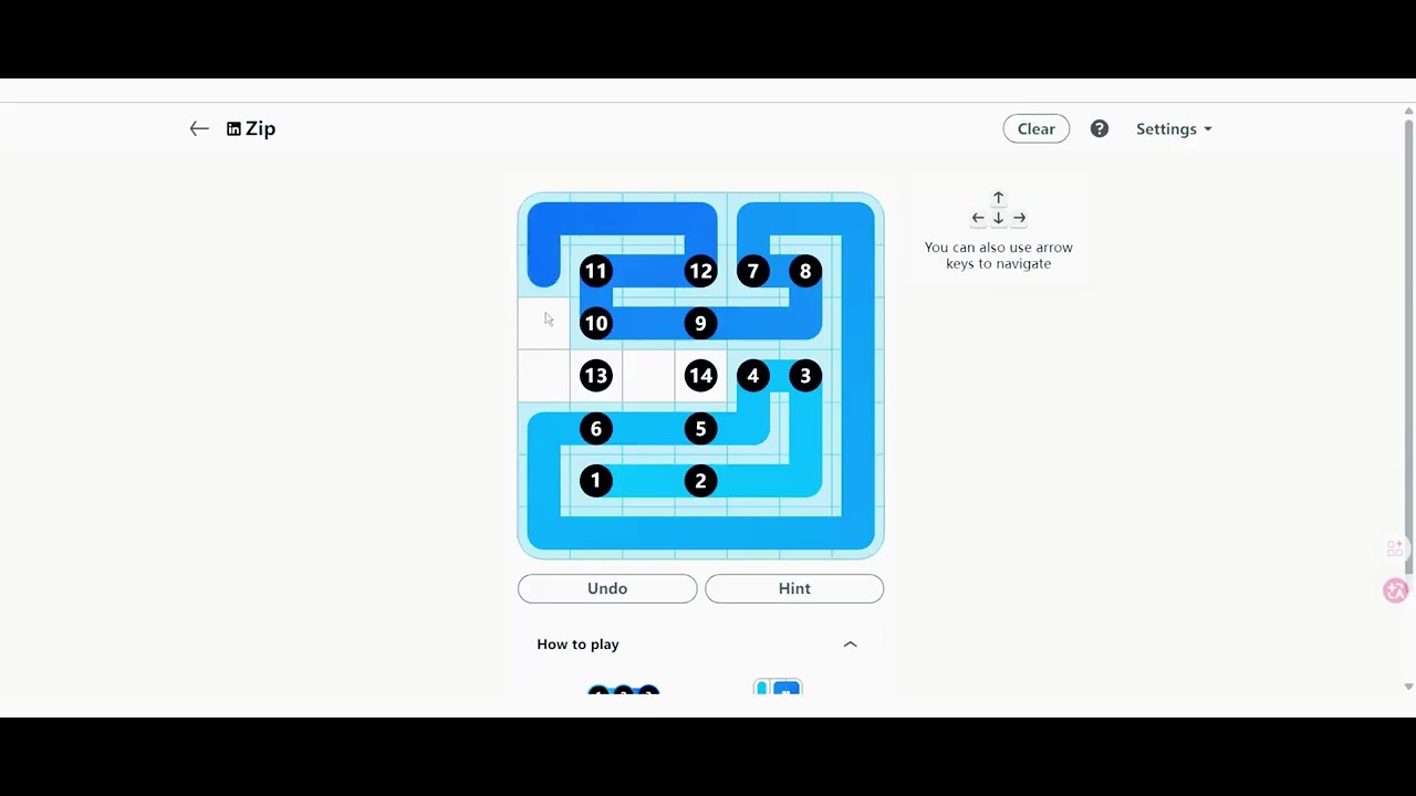 Linkedin Zip #507 Today's answer #Zip - 6/08/2026 - YouTube