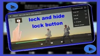 How to Lock and Hide Lock Button from Screen in MX Player android screenshot 3
