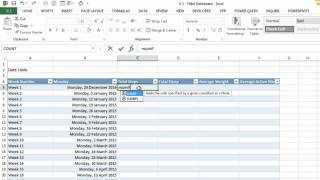 Create an interactive Fitbit Dashboard using Excel 2013