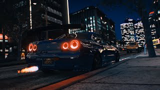 GTA 5 - R34 Nissan Skyline GT-R Ultra Realistic Graphics [4K]