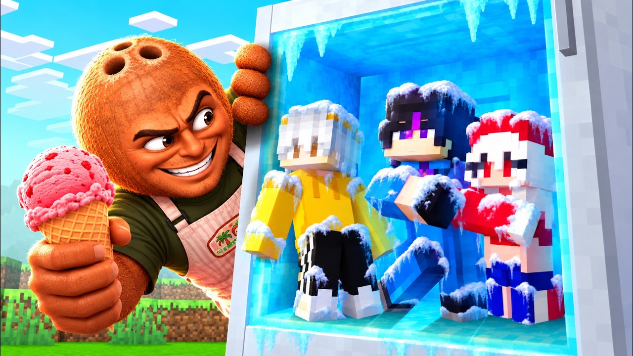 JUGAMOS UN MOD DE COCARDO Y LOS HELADOS en MINECRAFT