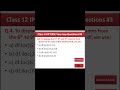 QUIZ ON PYTHON PANDAS #3 | IP FOR CLASS 12 PYTHON PANDAS #shortvideo #shorts #pandasseries #pandas