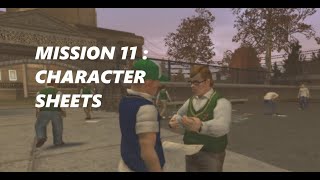 Bully Scholarship Edition : Character Sheets (Mission 11)