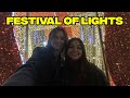 Walking around Riverside Festival of Lights