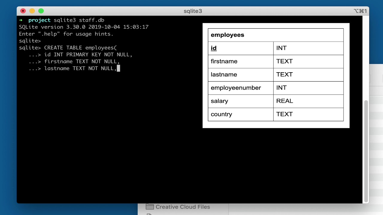 How To Create A Table In Sqlite You