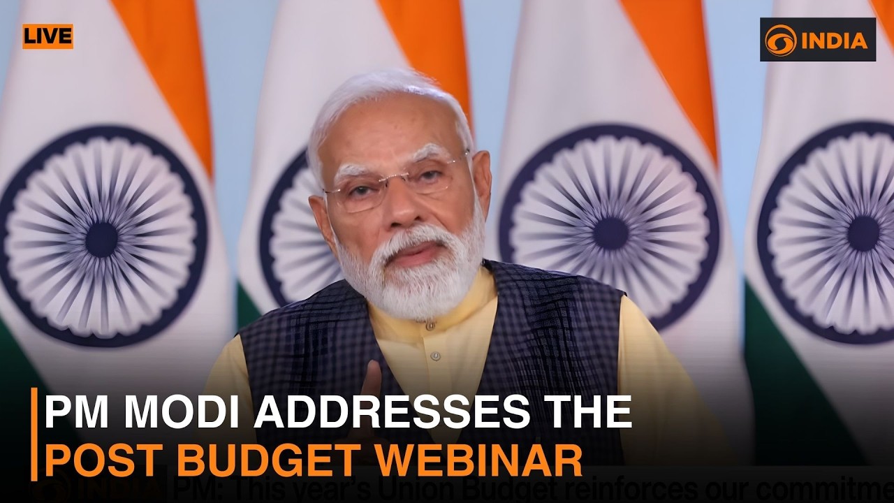 PM Modi addresses the Post Budget Webinar