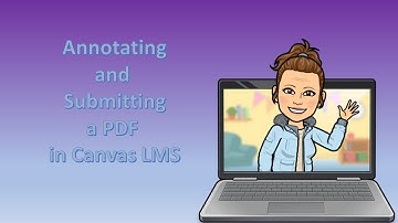 Annotating and Submitting a PDF in Canvas