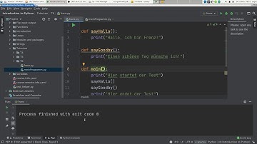 Fortgeschrittene: Python Module, Funktionen, Import