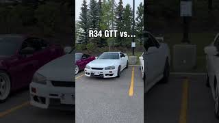 The difference between a GTT and a GTR #r34 #skyline #jdm #cars