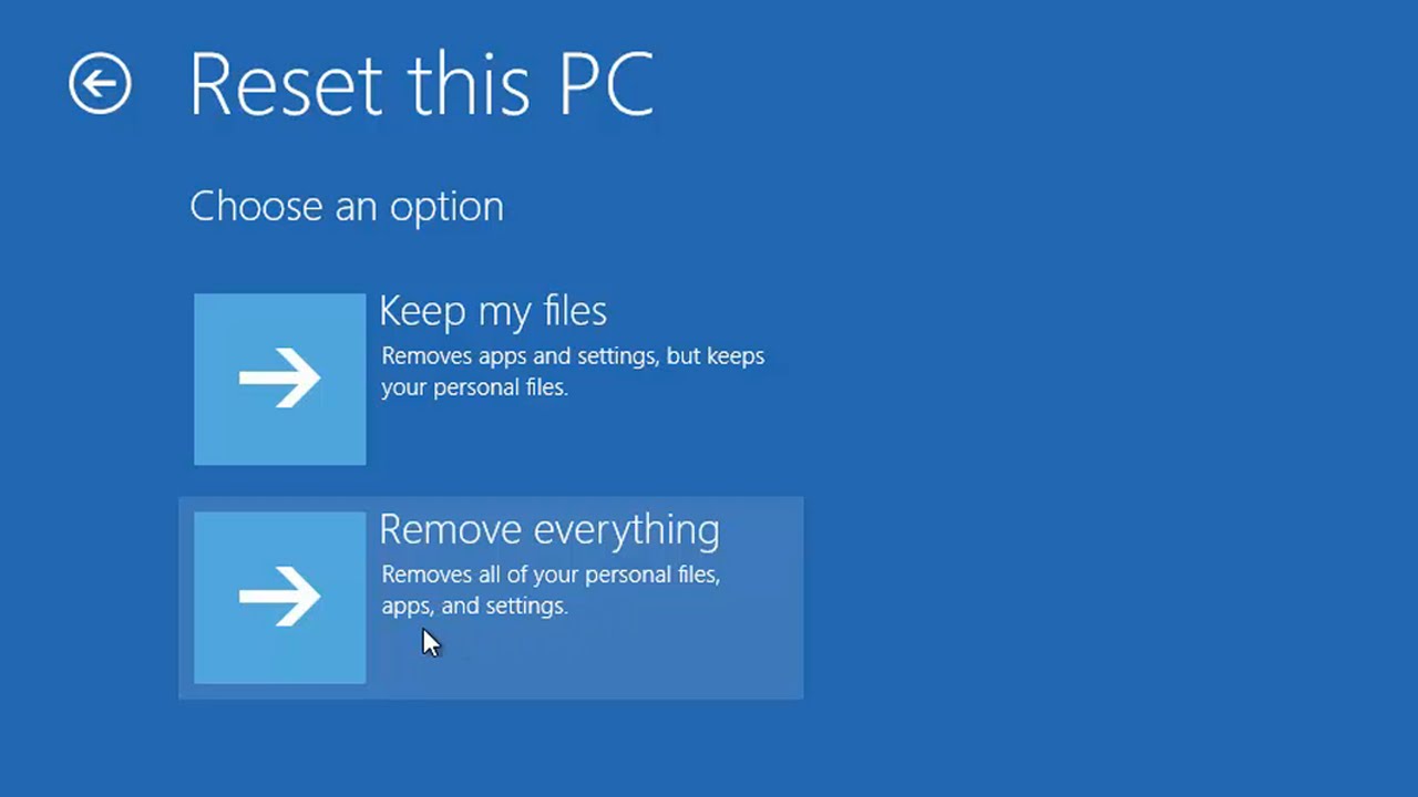 Windows 10 - How to Reset Windows to Factory Settings without installation disc - YouTube