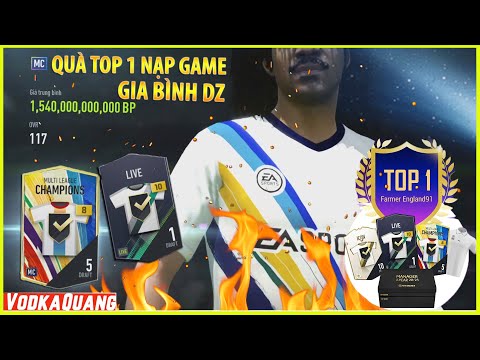 Vodka VIP | Mở quà TOP 1 Nạp FIFA với SIÊU GÓI MC +8 chỉ định 5 và LIVE +10 cực xịn của anh Bình DZ