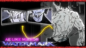 Best AE like Mirror Watermark in Alight Motion 🤯(+TUTORIAL)