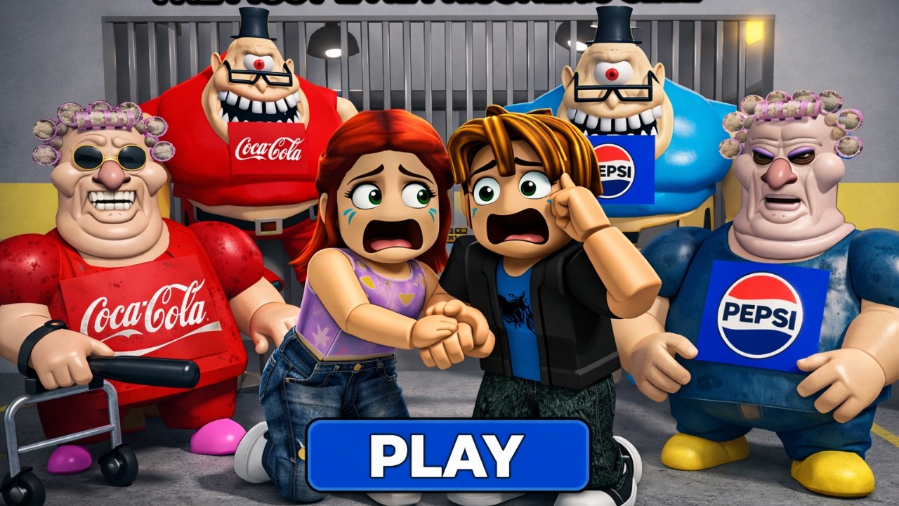 COCA COLA vs PEPSI BOSSES PRISON RUN! 😱 EPIC Escape Obby in Roblox!