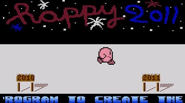 Atari 8 bit demo for the New Years disc of 2011