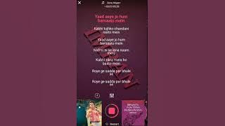 Tu Nahi To Teri Yaad Sahi (Sonu nigam) Video Karaoke Song